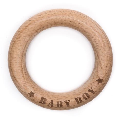 70 mm dentition wood ring - Baby Boy