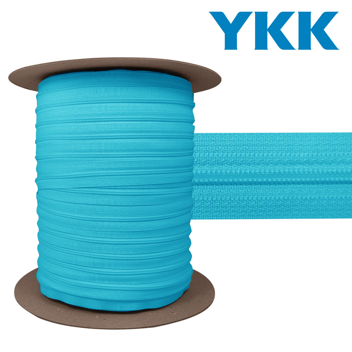 Fermeture nylon 3 mm YKK - Bleu lagune