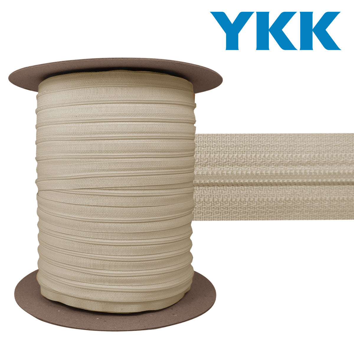 Fermeture nylon 3 mm YKK - Beige