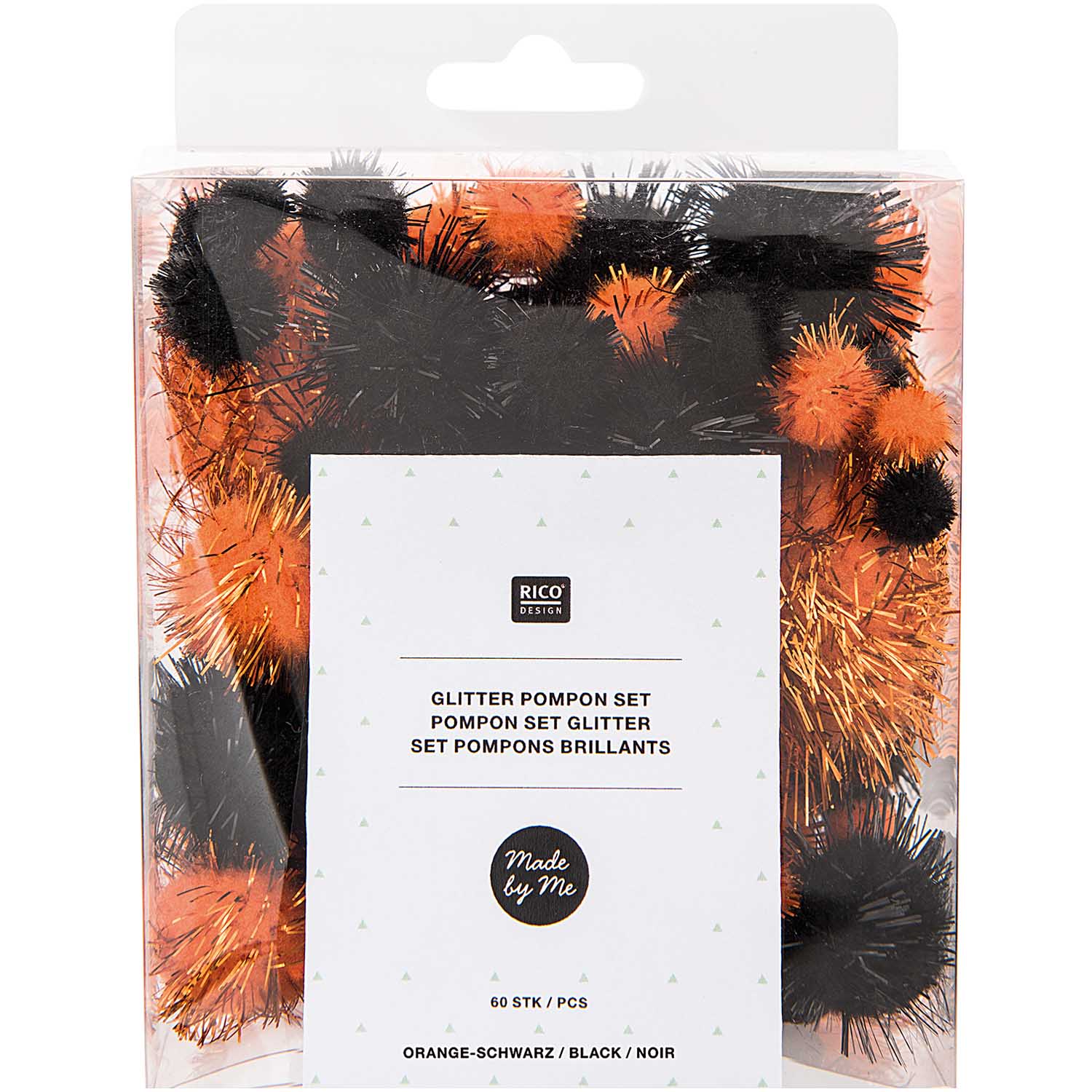 Set de 60 pompons brillants - Halloween