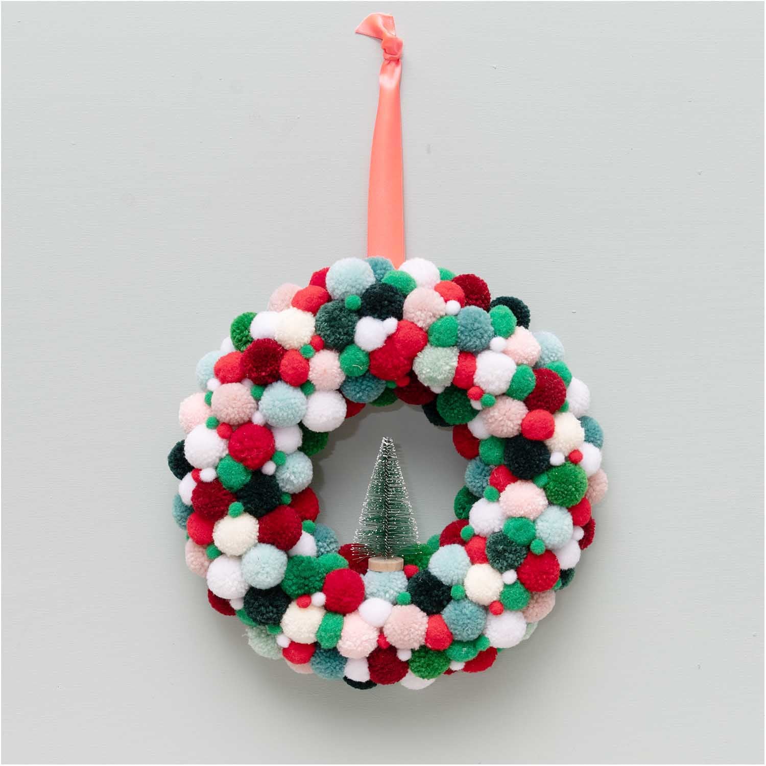 Set de 24 pompons en laine - Jolly christmas classique