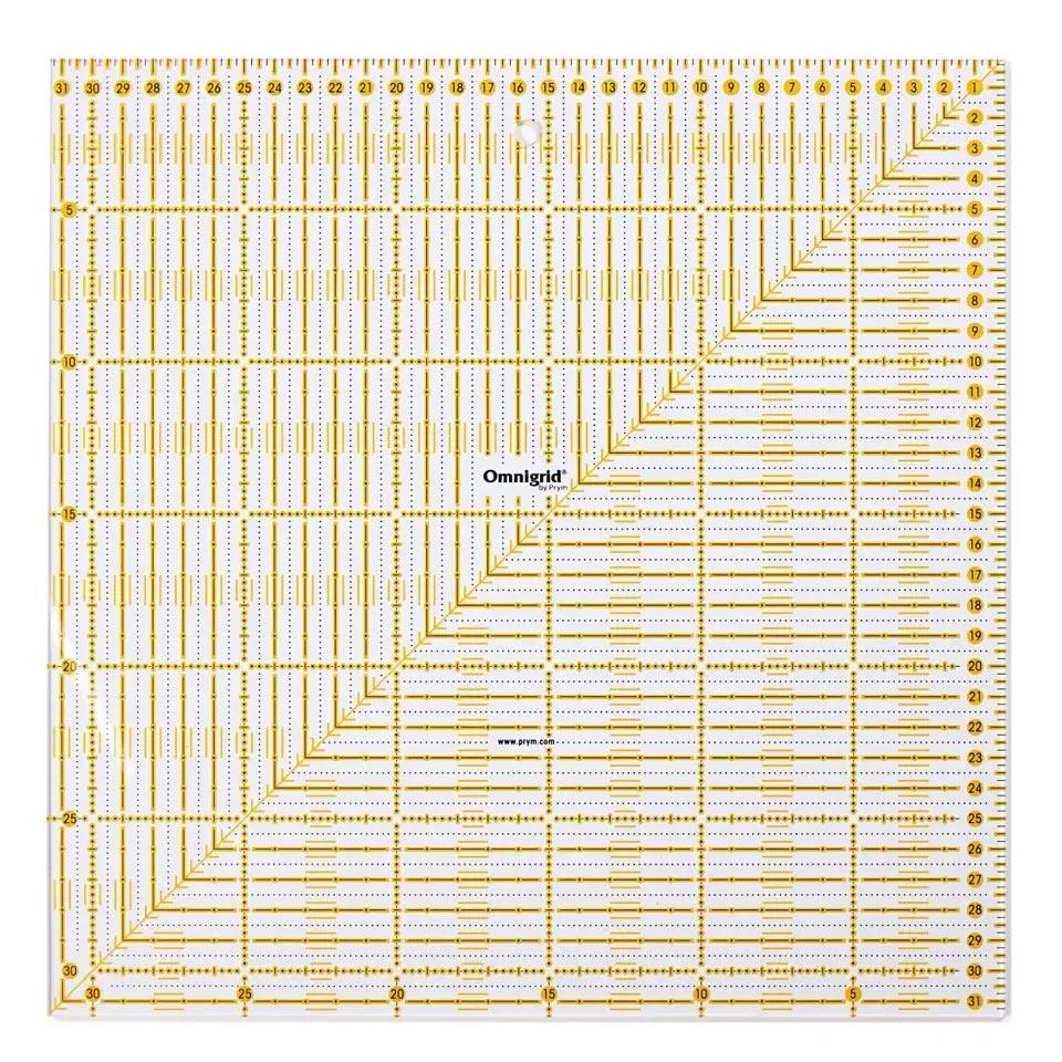 Universal Omnigrid Patchwork Rule 31.5 x 31.5 cm