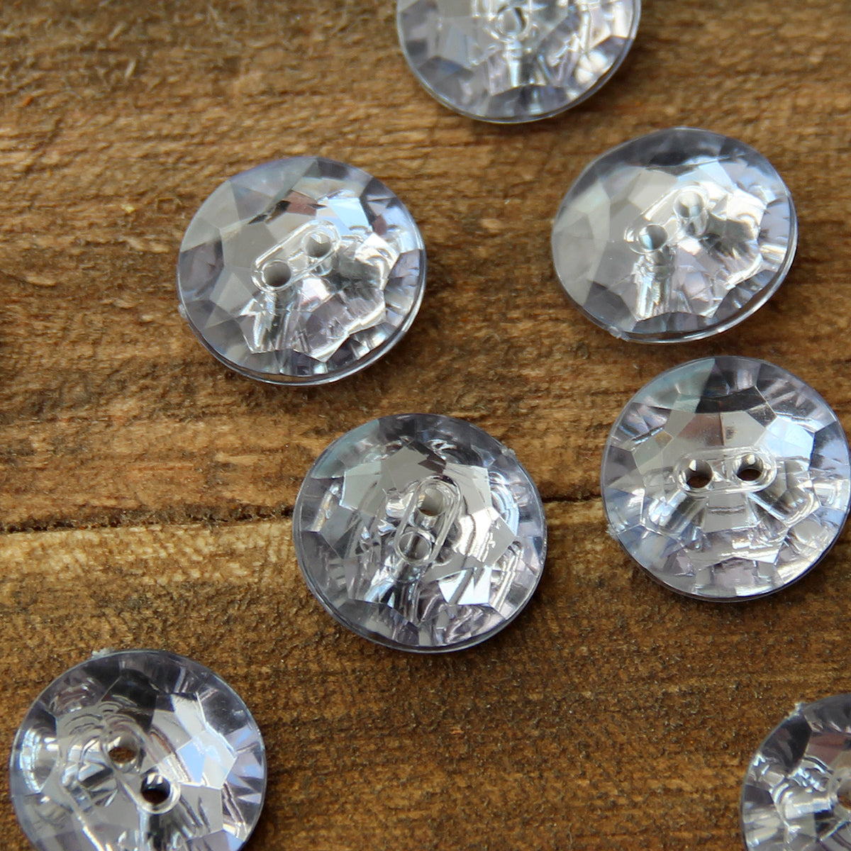 Set of 8 buttons 2 cocktail 18 mm - gray