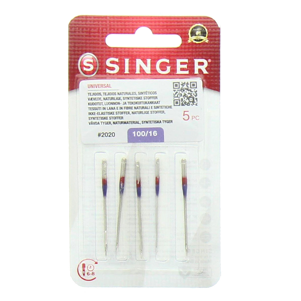 Singer needles n ° 100 for sewing machine