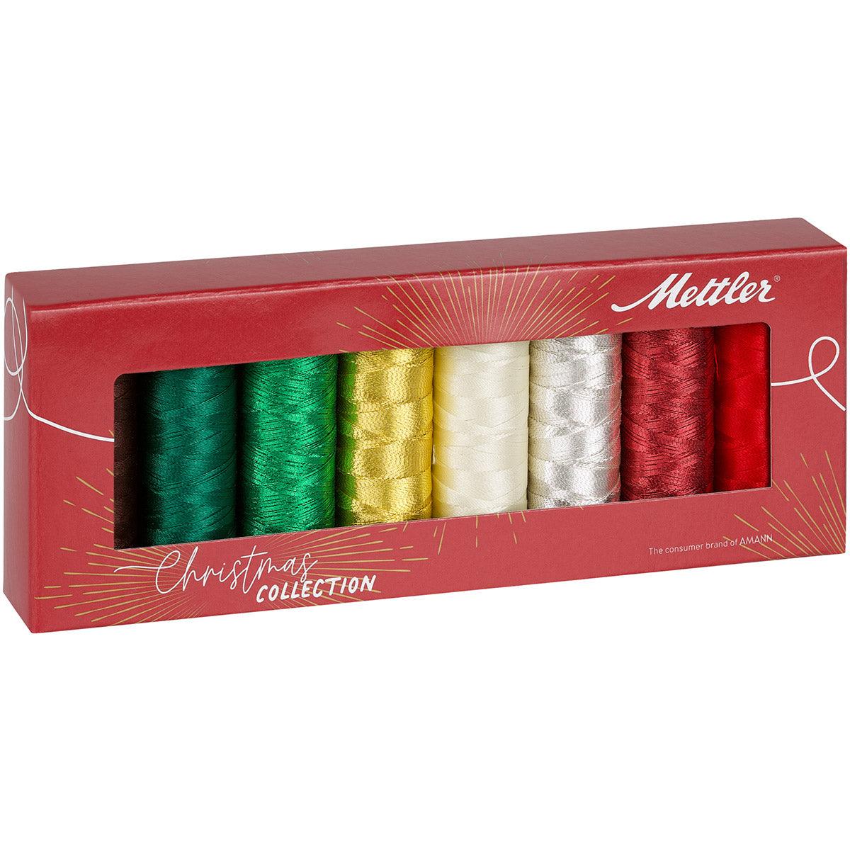 Coffret 8 fils à coudre métallisé X-Mas Collection Mettler ®