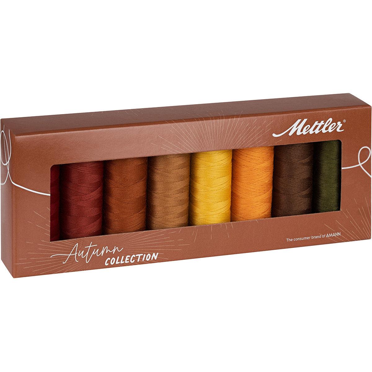 Coffret 8 fils à coudre polyester 200m Autumn Mettler ®