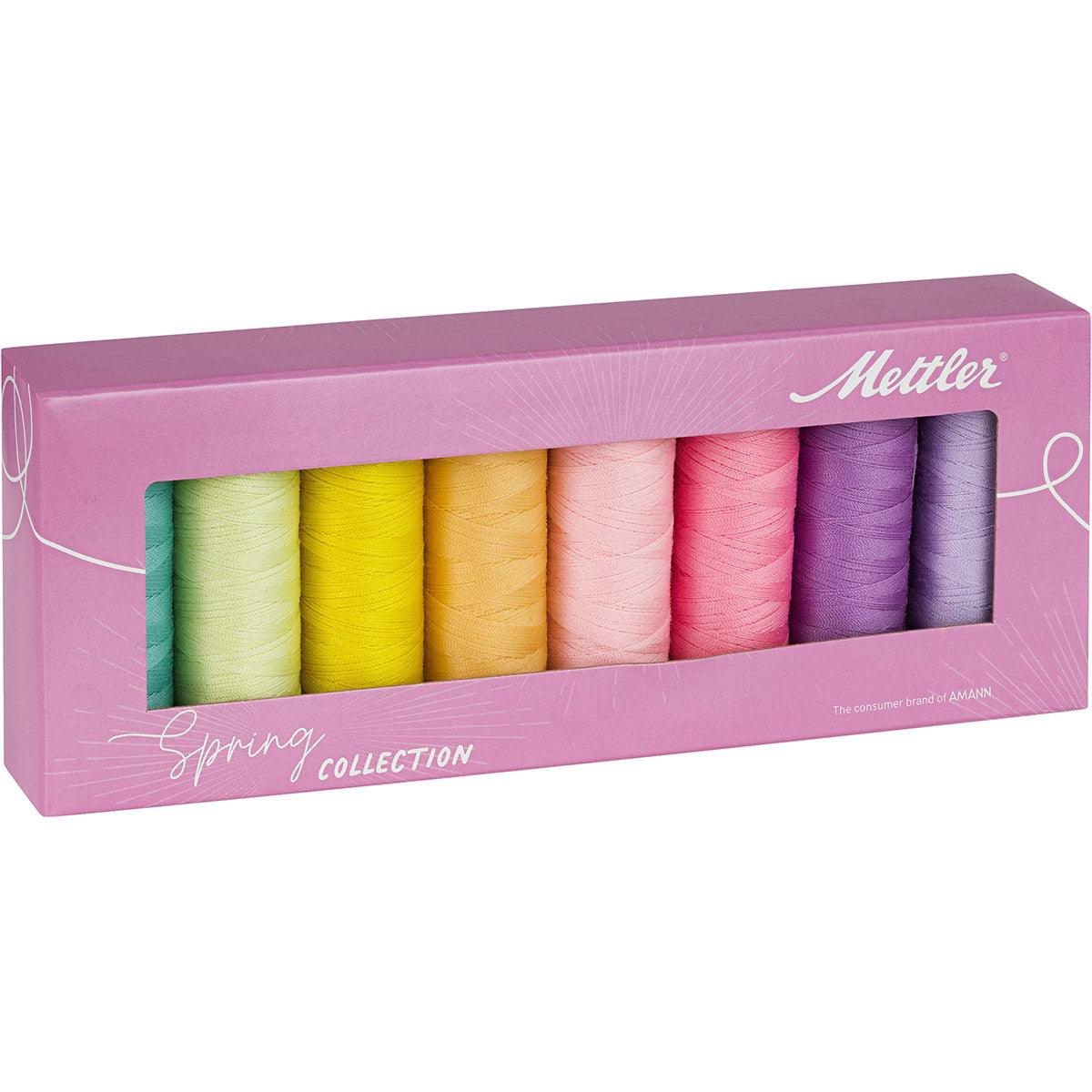 Coffret 8 fils à coudre polyester 200m Spring Mettler ®