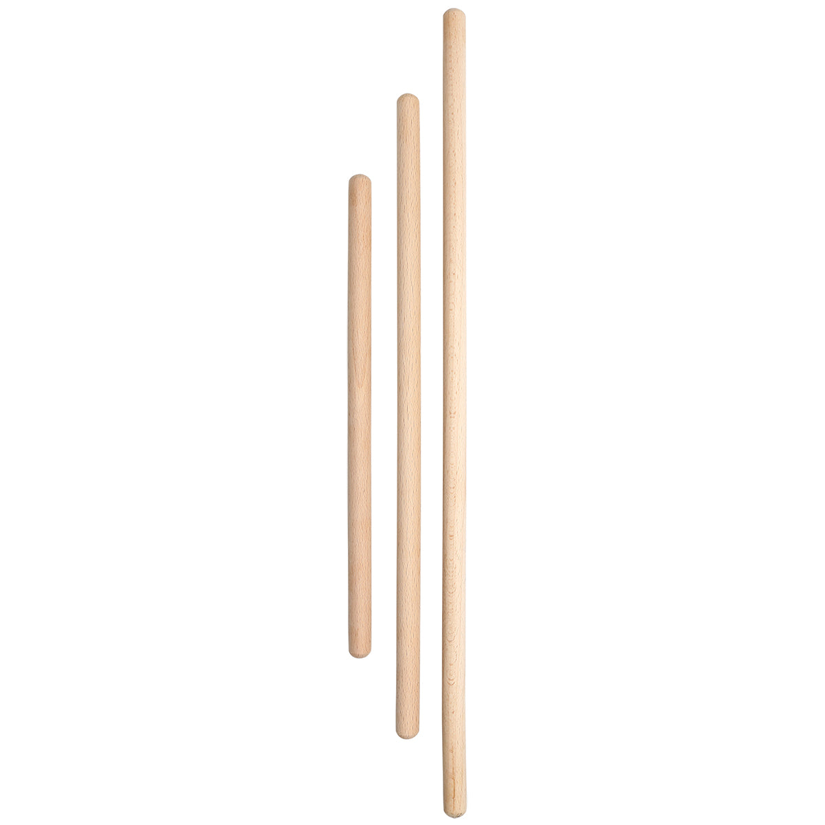 Set of 3 wooden sticks for macramé