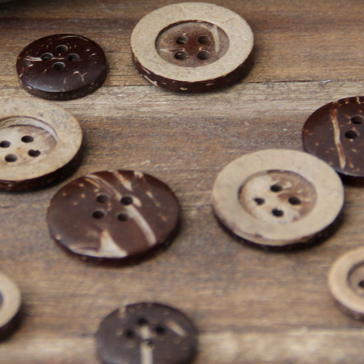 Package of 8 Classic Coco buttons 18 mm