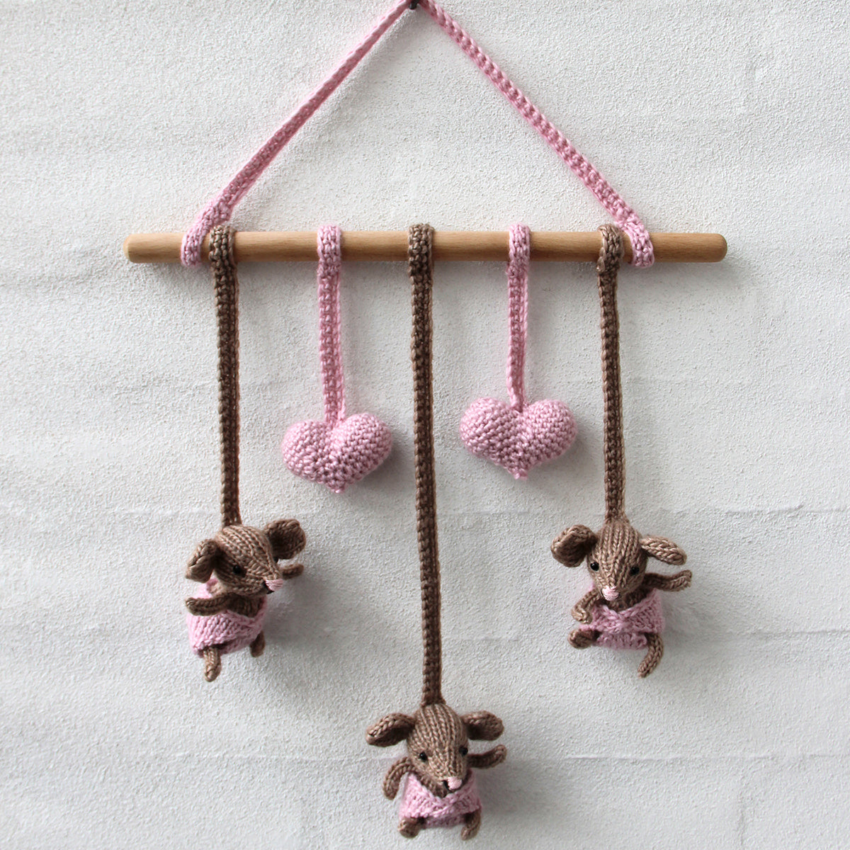 Set of 2 wooden sticks for macramé - 30 cm