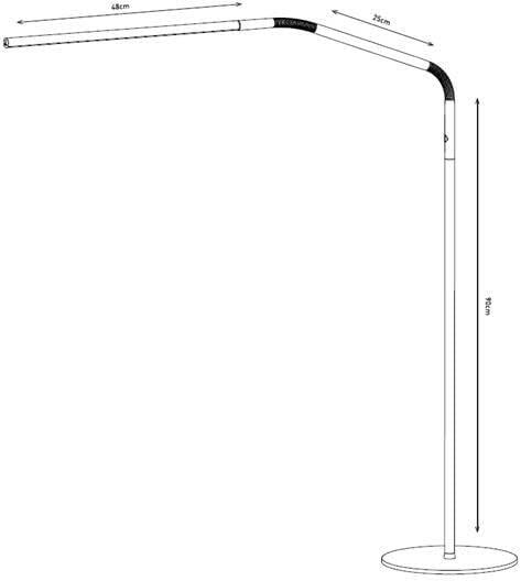 Lampe sur pied Daylight Slimline 3 à LED