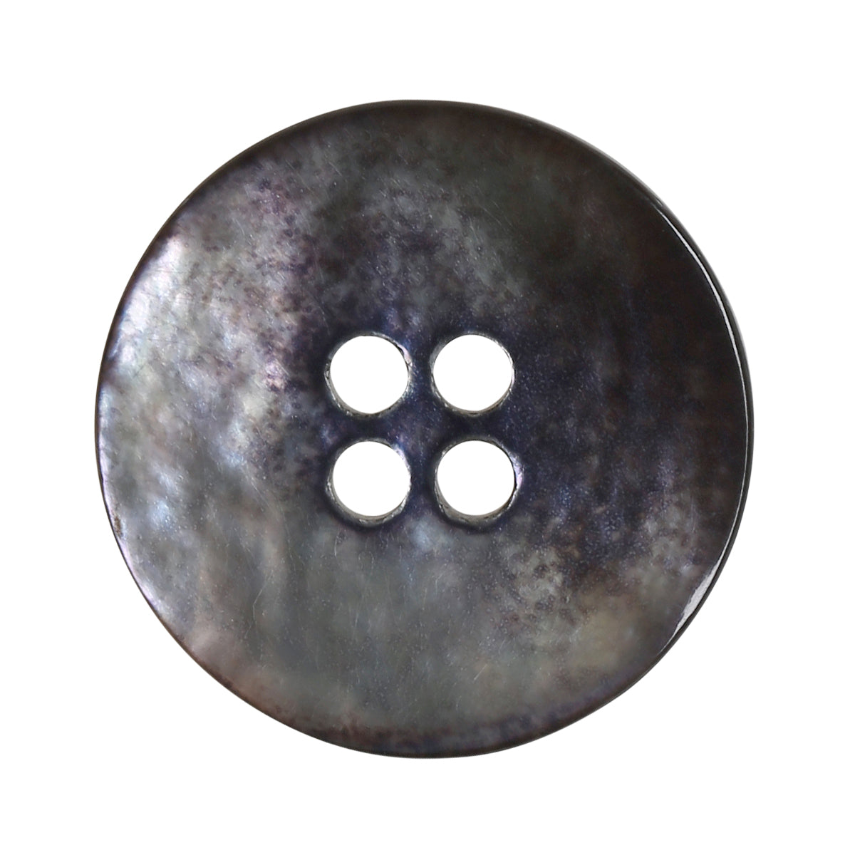 Set of 8 buttons 4 mother -of -pearl 18 mm - black