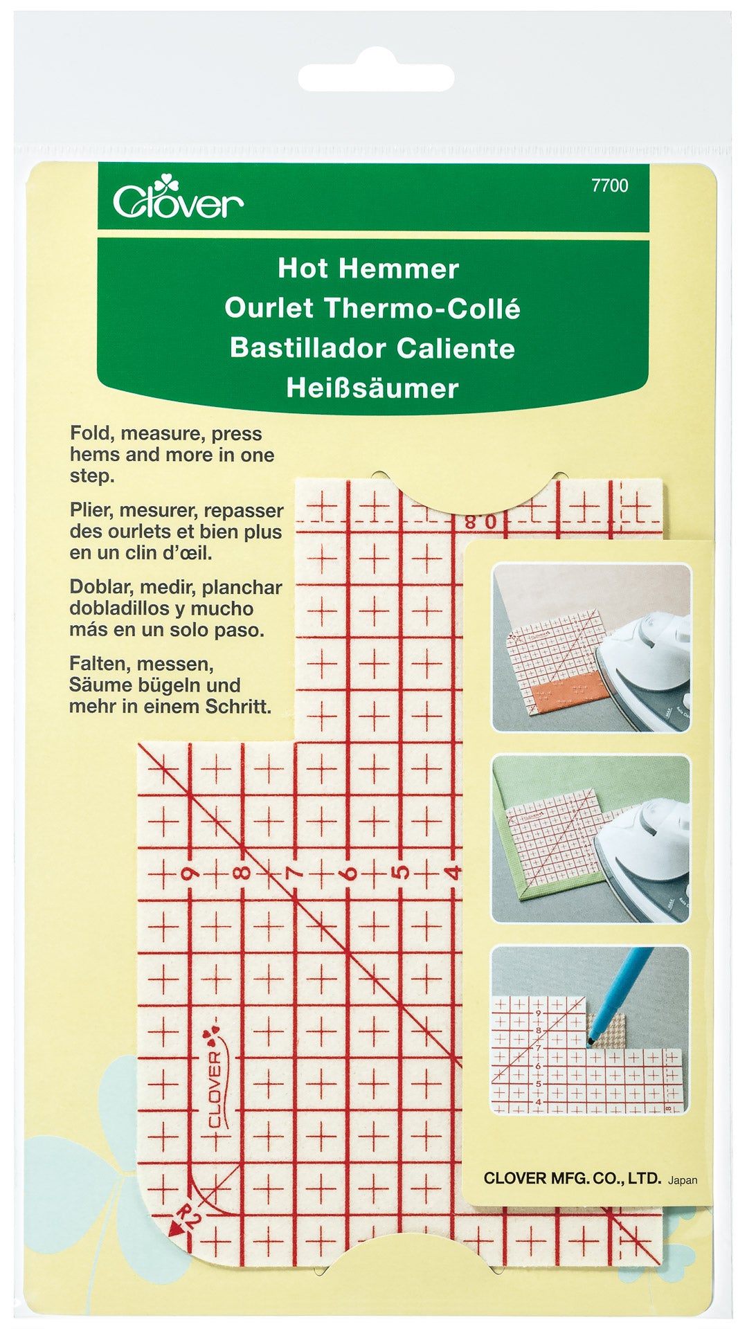 Ourlet thermocollant gradué