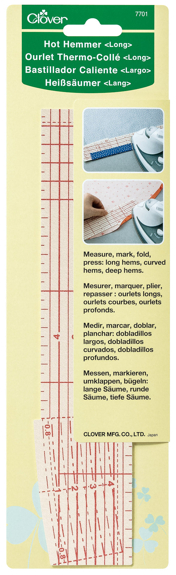 Ourlet thermocollant gradué long