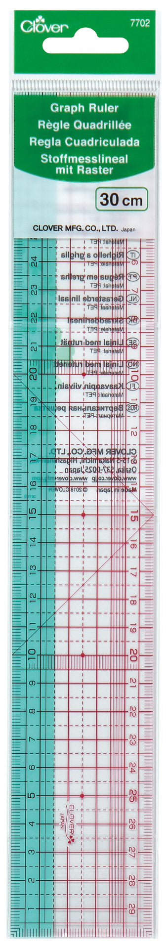 Weiche japanische Regel 30 cm Klee