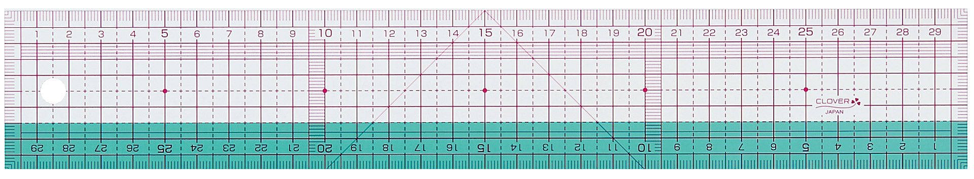 Soft Japanese rule 30 cm Clover