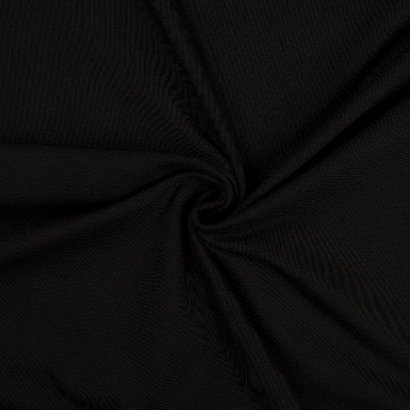 Cotton jersey fabric - black