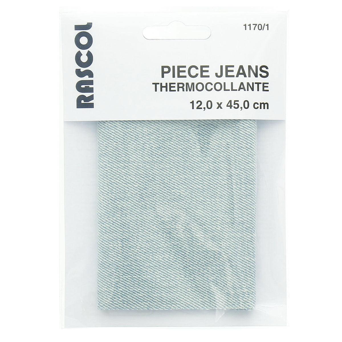 Thermocollant Percale zur Reparatur - helle blaue Jeans