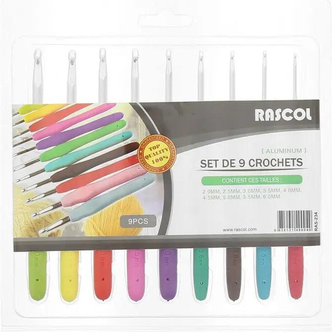 Set of 9 ergonomic hooks Rascol