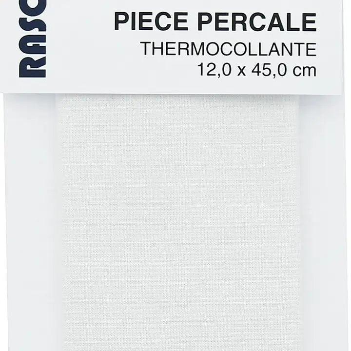 Thermocollant percale for repair - White