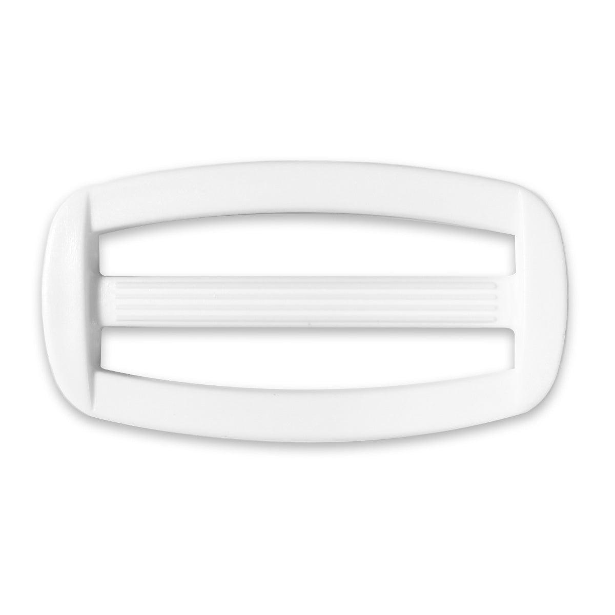 Boucle coulissante plastique blanc 40 mm