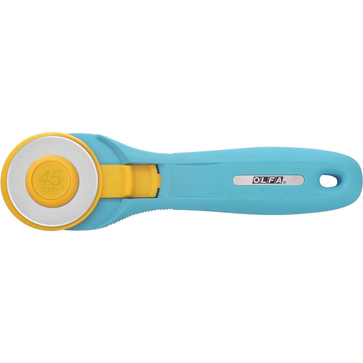 Turquoise OLFA 45mm Ergonomic Circular Cutter 45mm