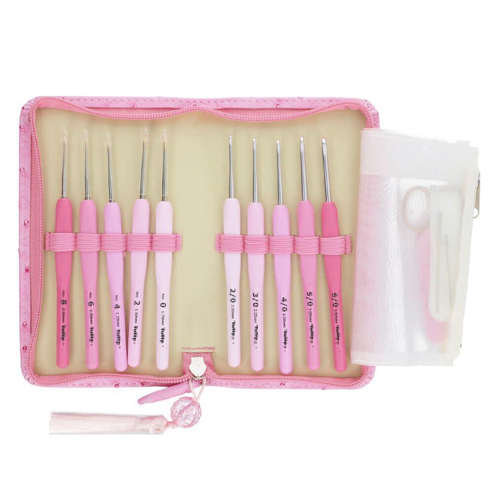 Etimo Pink Hook Set Tulpe -Spitze