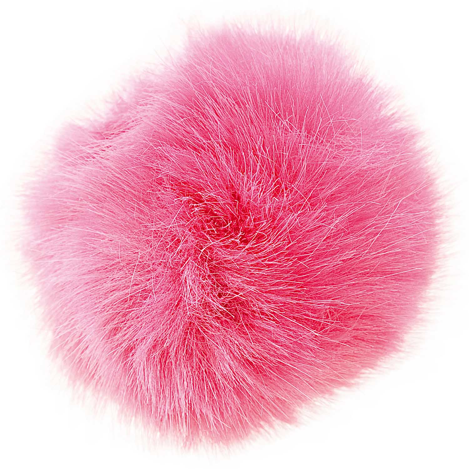 Pompon imitation fourrure 10 cm - Fuchsia