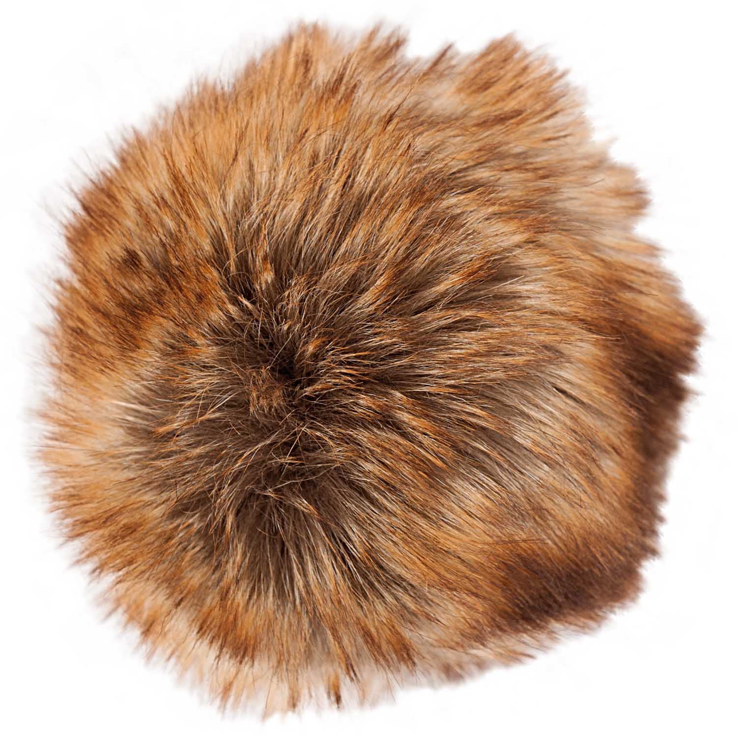 Pompon -Imitation Fell 10 cm - Premium -Brown