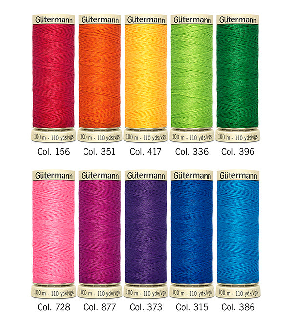 Set of 10 wires to sew polyester gütermann - live