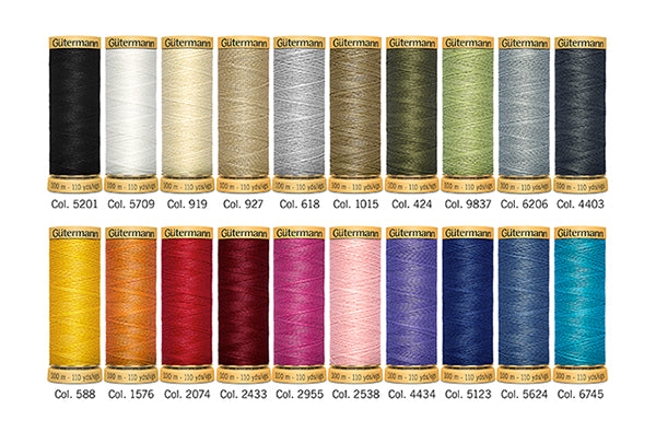 Set of 20 sons to sew cotton gütermann