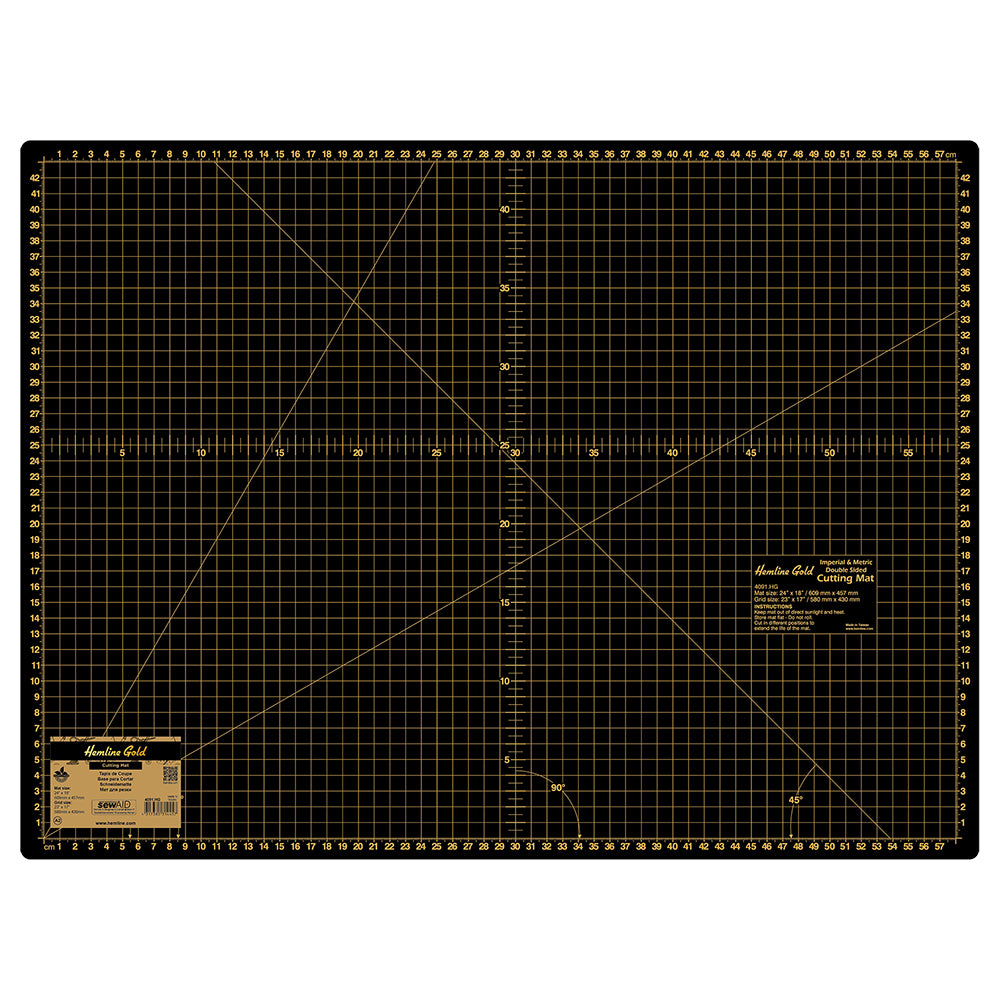 Schwarzer selbstbringlicher Schneidteppich 45 x 60 cm