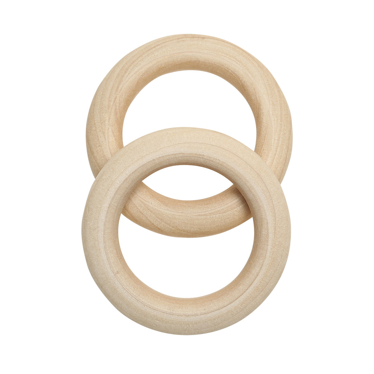 Wooden rings for rattles and mobiles 55 mm