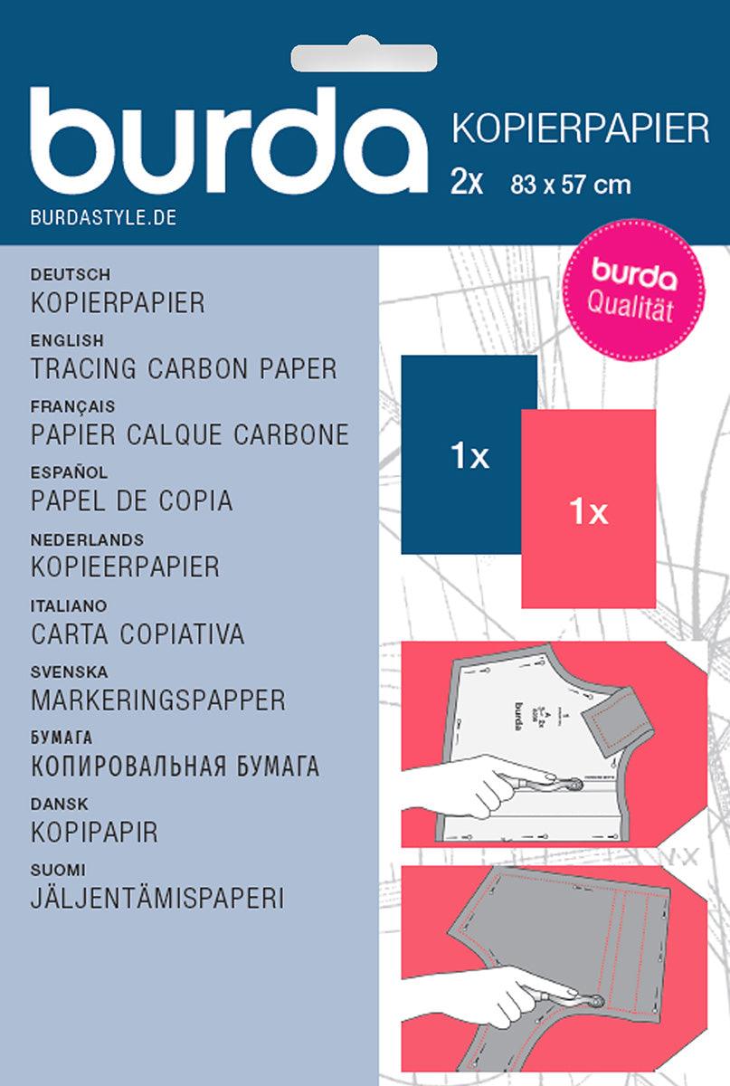 Burda carbon tracing paper - Red and blue