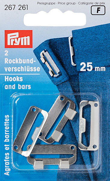 Hunger und flache Riegel für 20 mm silberne Röcke