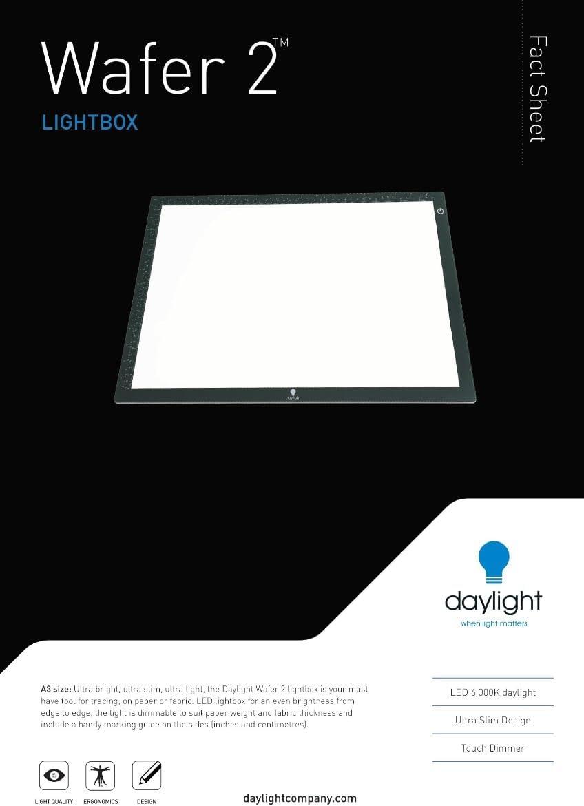 Wafer 2 Daylight LED extraflacher A3-Leuchttisch