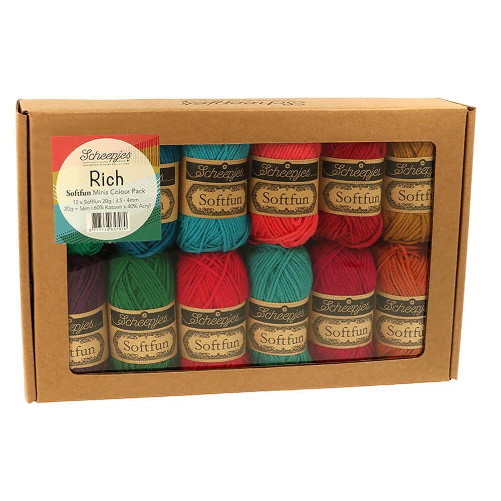 Coffret de 12 mini pelotes Scheejes Soft Fun - Rich