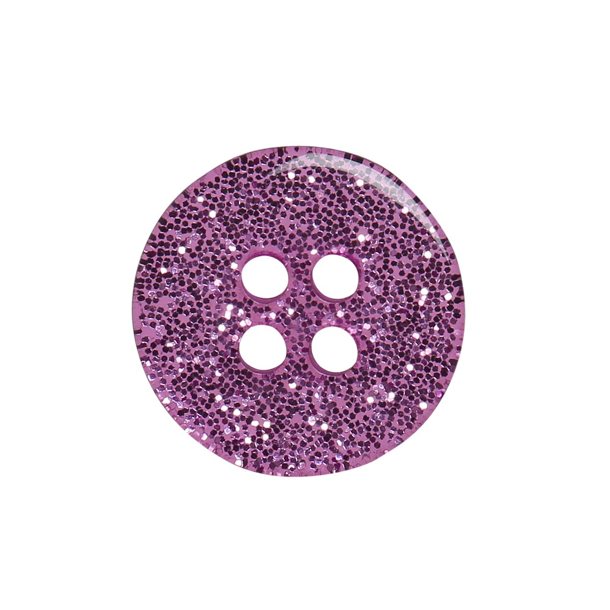 Set of 8 glitter buttons 12 mm - Rose