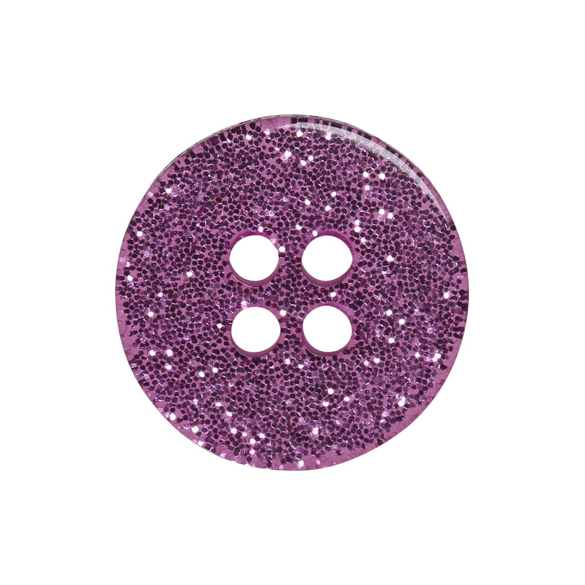 Set de 8 boutons Glitter 15 mm - Rose