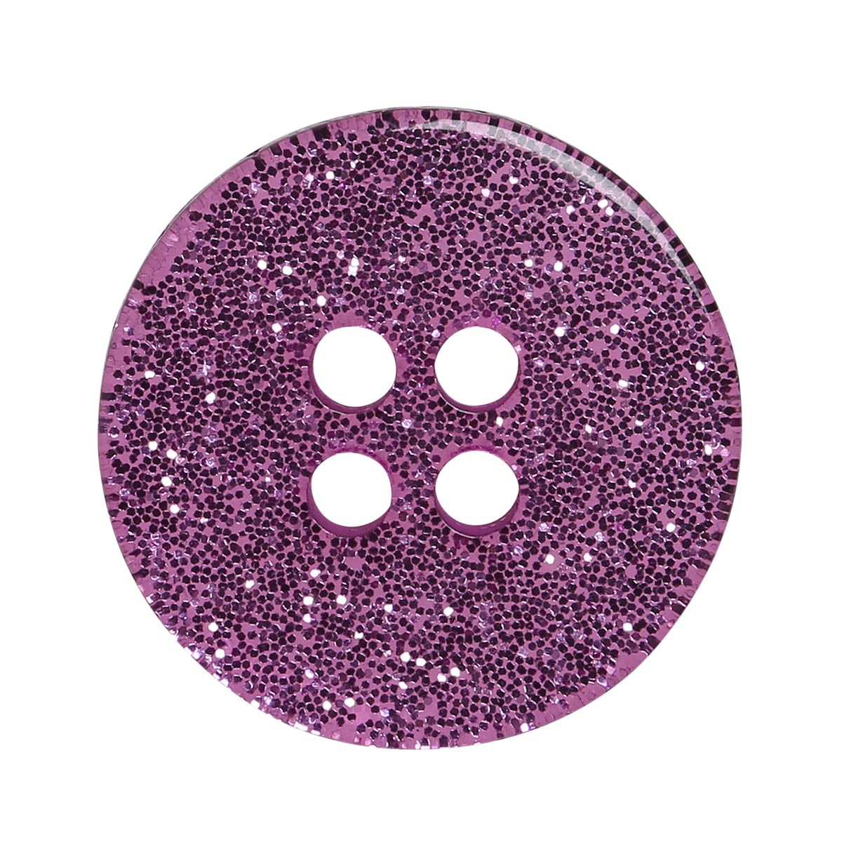 Set of 8 glitter buttons 18 mm - Rose