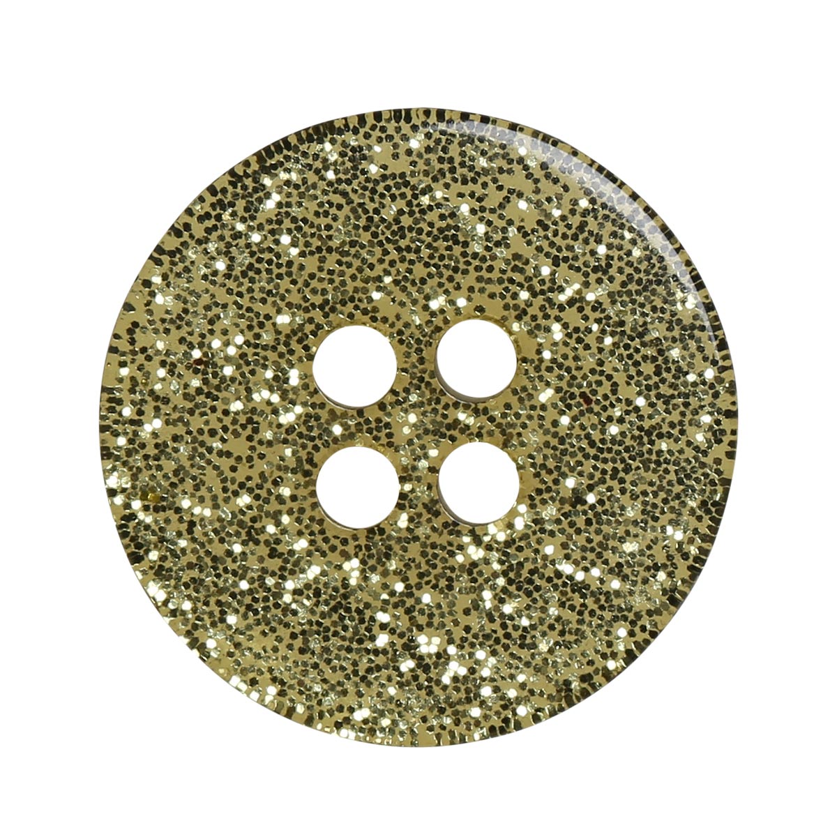 Set of 8 glitter buttons 18 mm - Green