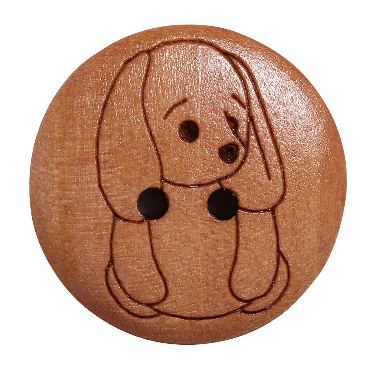 Set of 8 17 mm wooden buttons - Rabbit