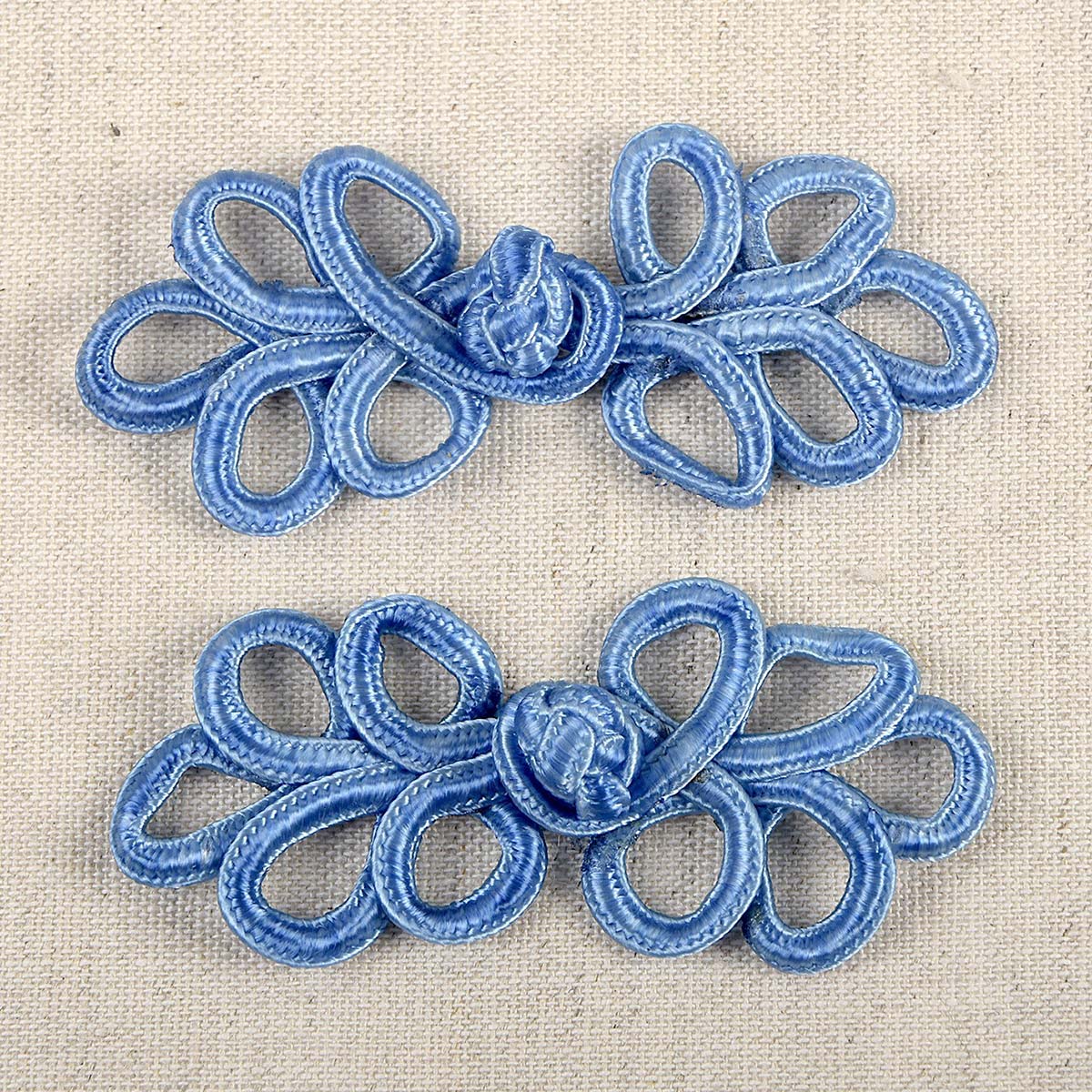 Set de 2 brandebourgs - Bleu roi