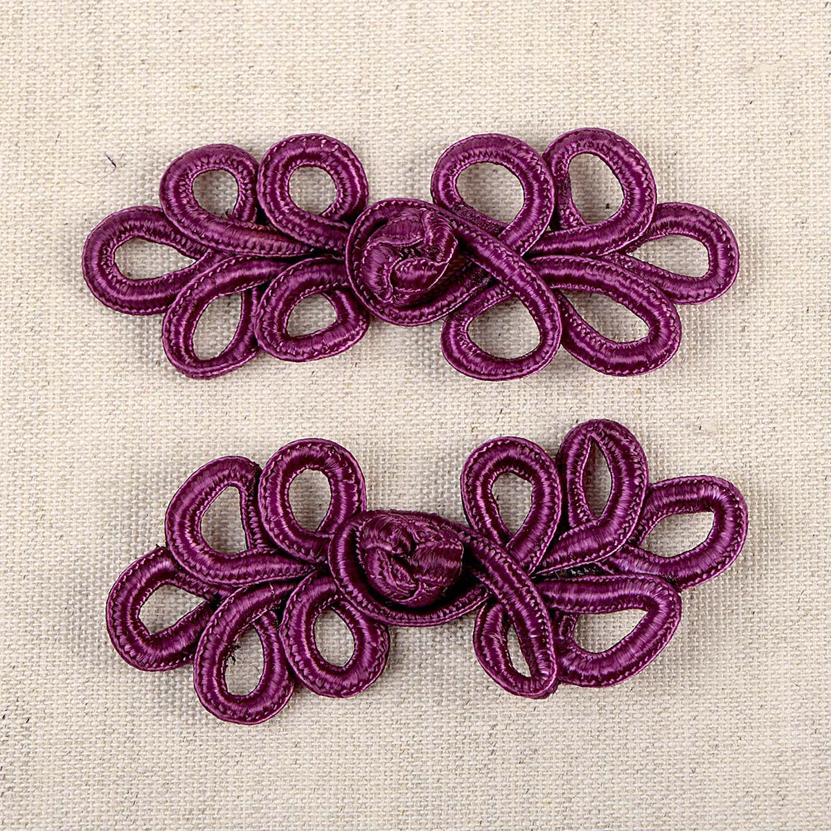 Set de 2 brandebourgs - Violet