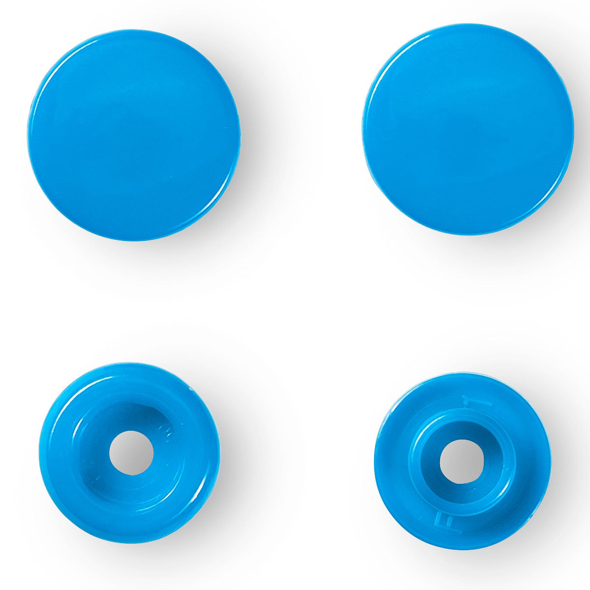 Set de 30 boutons pression Color Snaps 12,4 mm - Bleu