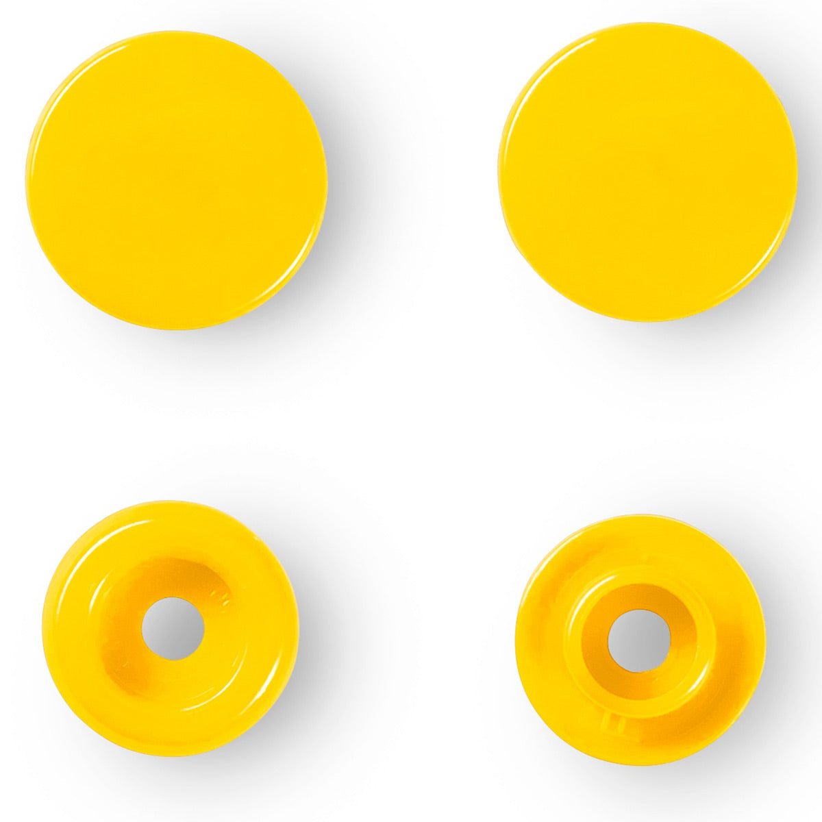 Set de 30 boutons pression Color Snaps 12,4 mm - Jaune