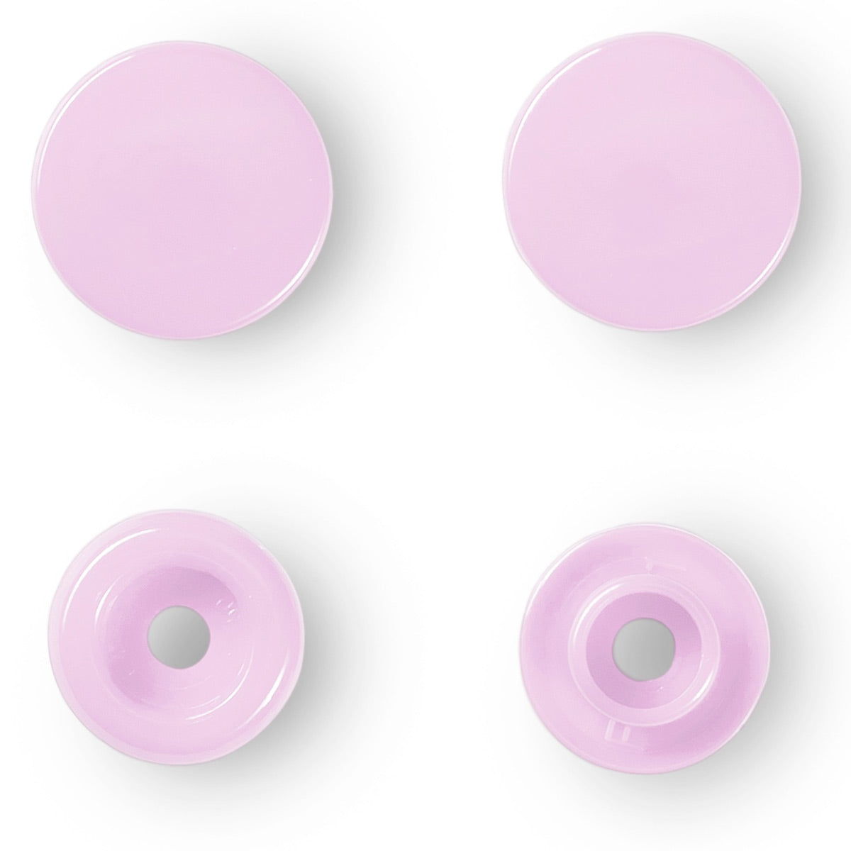 Set de 30 boutons pression Color Snaps 12,4 mm - Rose