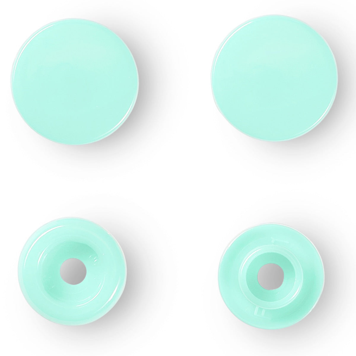 Set de 30 boutons pression Color Snaps 12,4 mm - Menthe