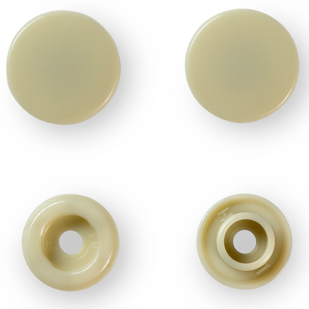 Set de 30 boutons pression Color Snaps 12,4 mm - Beige