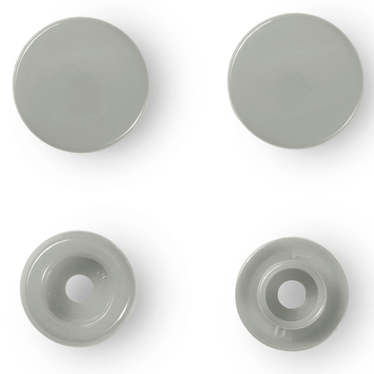 Set de 30 boutons pression Color Snaps 12,4 mm - Gris